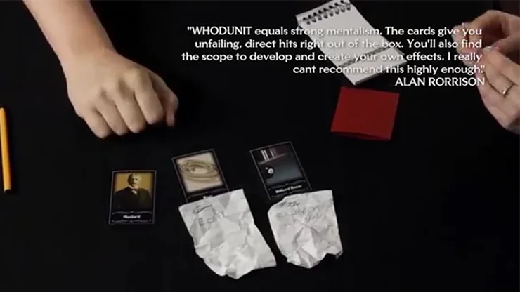 

Dave Forrest's WHODUNIT (Gimmick+online instructions) Card Magic Tricks Illusions Close up Mentalism Magia Toys Magician Props