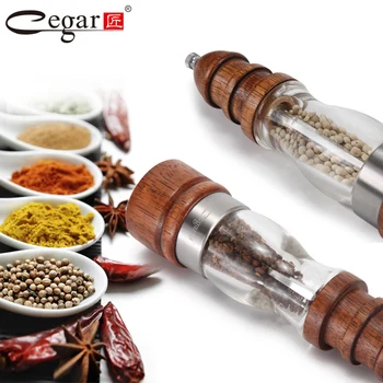 

Pepper grinder manual pepper grinding bottle black pepper grinding machine wood household mill