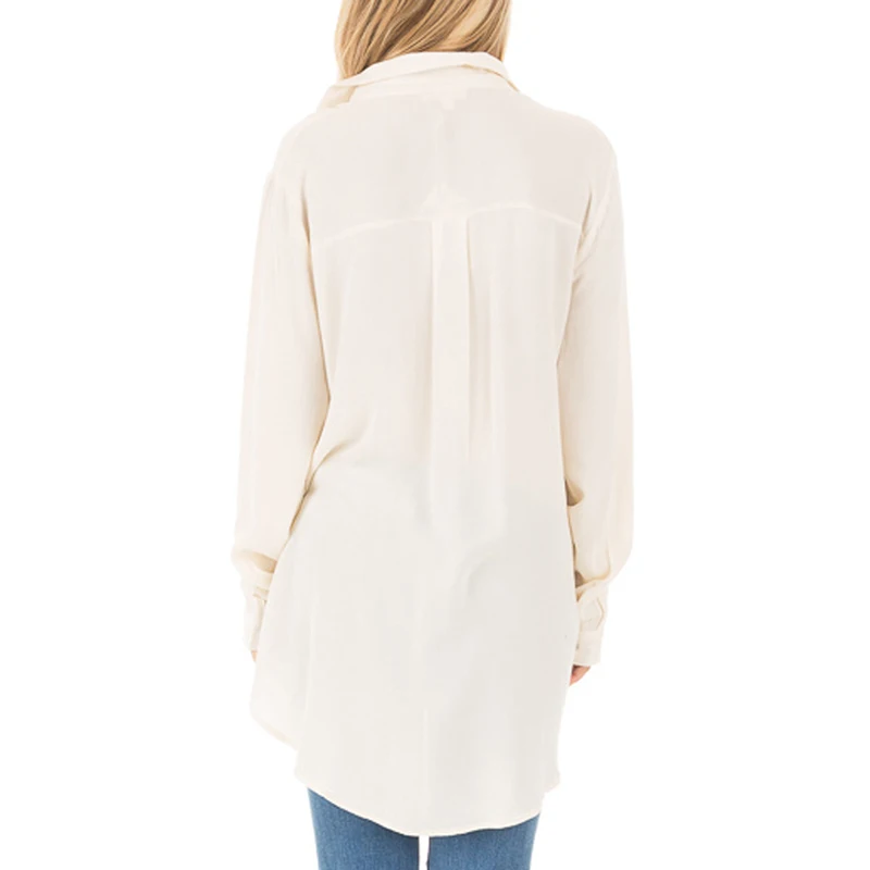 Women's Long Sleeve Lace Up Shirt Ladies Loose Casual Party Blouse Tops T-shirt