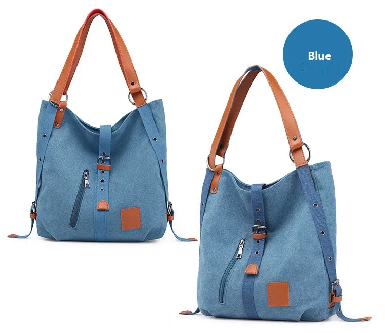 MJ Canvas Women Handbag Simple Design Tote Bag Female Large Capacity Canvas Bucket Shoulder Bag 2018 New Fashion Shopping Bags (7)