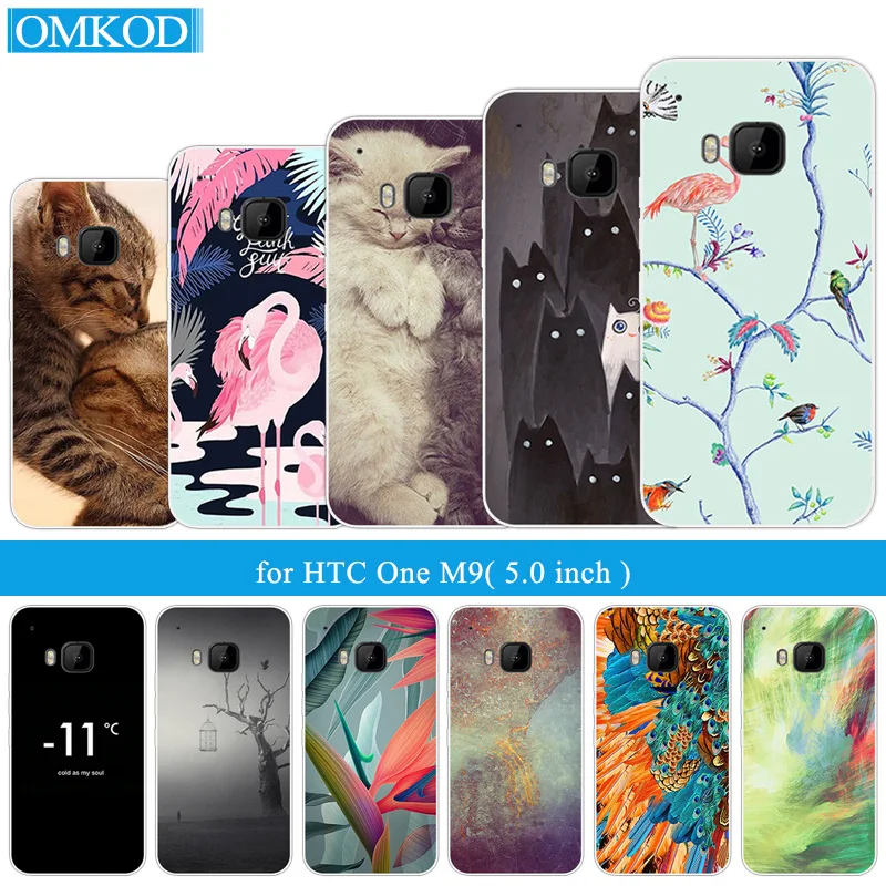 

Silicone Cover for HTC One M9 Mobile Flamingos Phone Case Soft TPU Shell 5.0inch for HTC M9 Case for HTC one M 9 UltraThin Cover