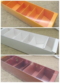 

22.2*6*5.1cm Clear Window Macaron boxes cake box NEW brief elegent macaron moon cake biscuit box 50pcs.Lot