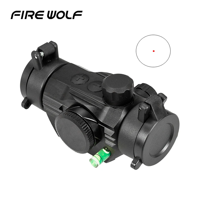 

Fire Wolf 1x22 Red Dot Seven Brightness Sight With 22mm Weaver Picatinny Mount And Bubble Level Ak 47 Optical Instrument