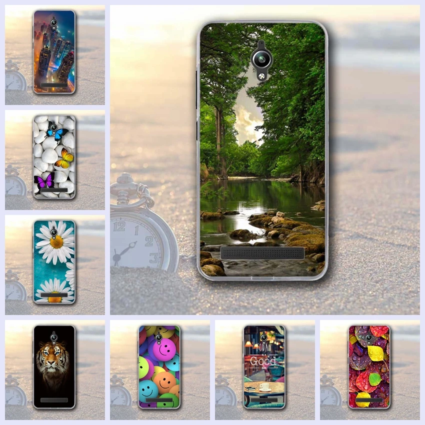 

Soft Silicone Case For Asus Zenfone Go ZC500TG Back Cover 3D Flower For fundas Asus ZC ZC500 500 500TG TG Phone Case
