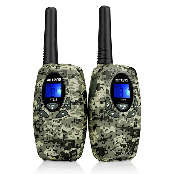 2 шт. RETEVIS RT628 Мини Walkie Talkie дети PMR радиостанции 4 Цвета 0,5 W 8/22CH PMR PMR446 ФРС/GMRS VOX 2 способ радио-игрушка в подарок ходьбы обсуждение