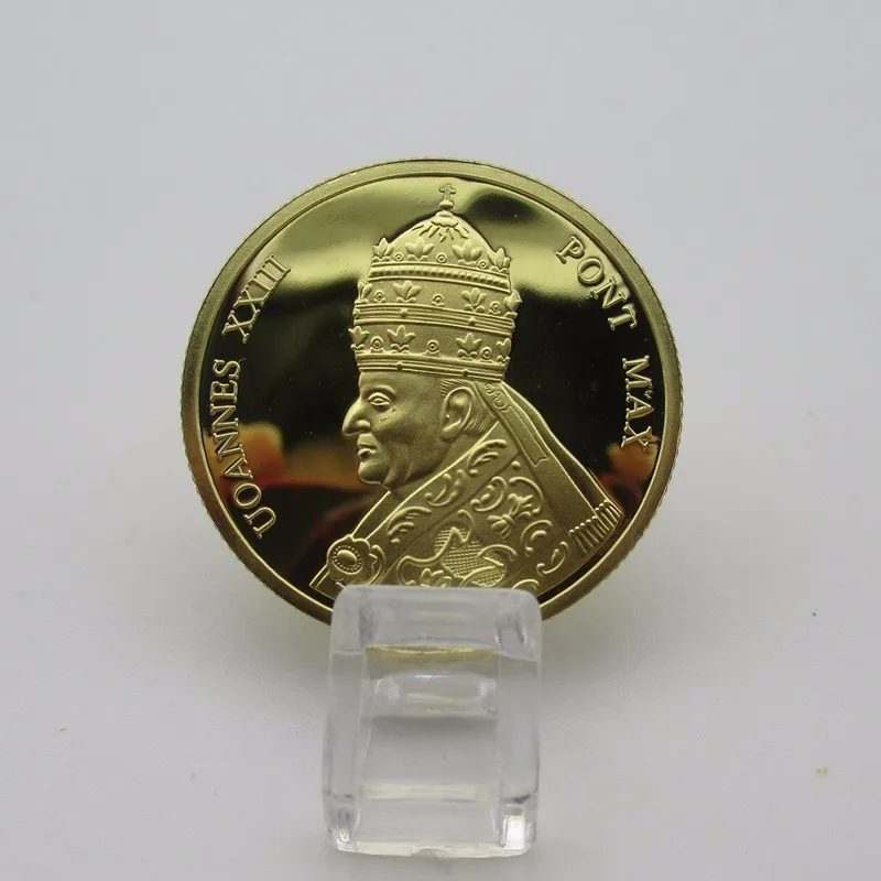 

John XXIII Vatican Pope Gilt Metal Coins Commemorative Coins