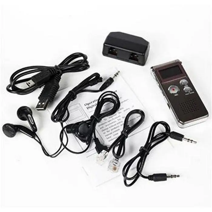 Mini Portable Digital Voice Recorder Rechargeable Dictaphone 8GB MP3 Player One key recording, very convenient