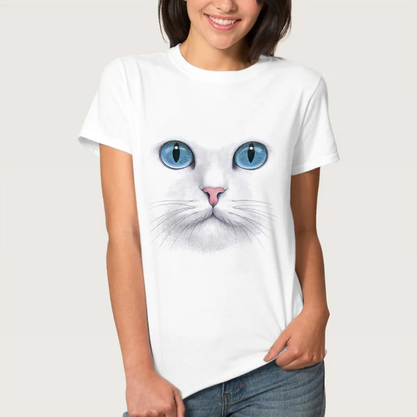 Женская обувь на каждый день Kawaii милые Blusa Tumblr футболка размера плюс футболки 3D
