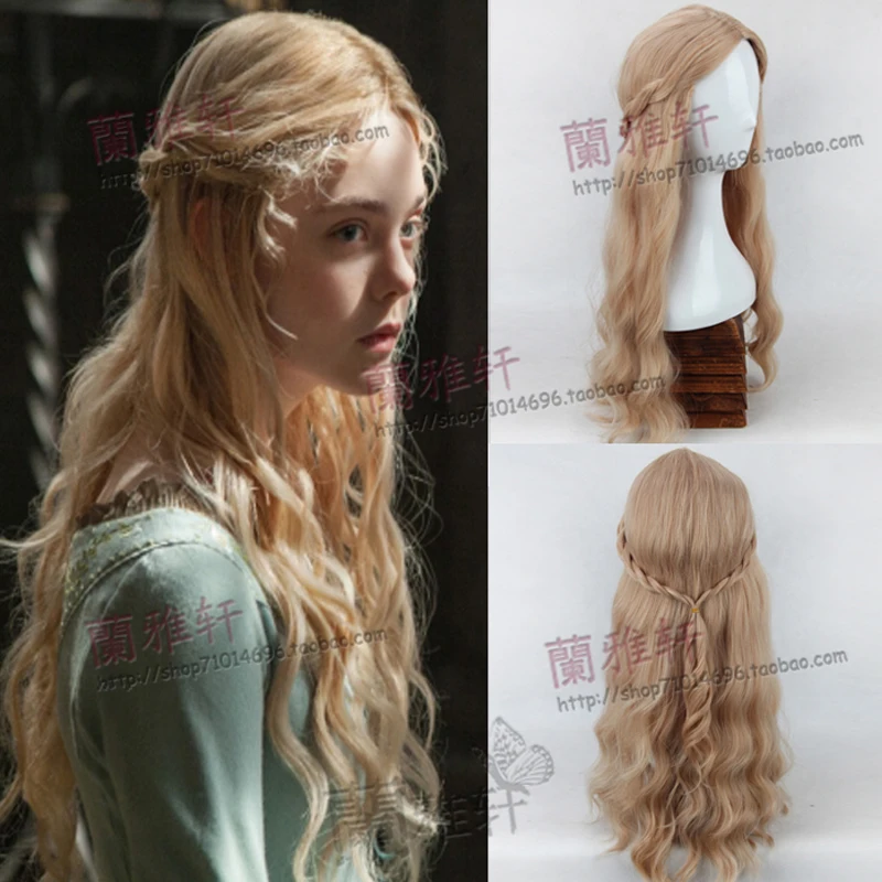 

Movie Maleficent Princess Aurora Sleeping Beauty Wig Cosplay Wig Role Play Hair Halloween Cos