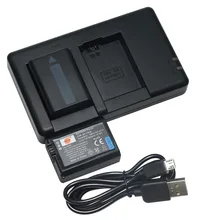 DSTE зарядное устройство с двойным разъемом с 2 шт NP-FW50 NP FW50 np fw50 Батарея для sony NEX-3DW NEX-5N NEX-5HB ST-A37 NEX-3KS A7