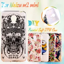 AKABEILA Painted TPU Phone Cases For Meizu M2 Mini Meilan 2 Dual SIM 4G LTE Meilan2