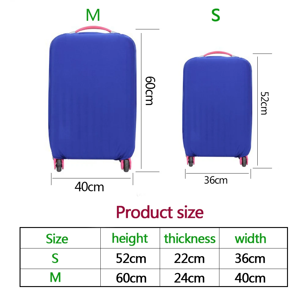 Новейший 1 шт. эластичный прочный Дорожный чемодан на колесиках для багажа защитный слой от пыли Чехол для дорожного чемодана для S/M