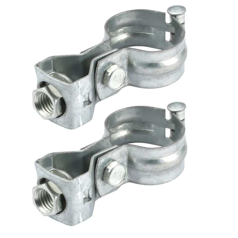 UXCELL 2pcs Iron Zinc Plated Hose Clamp for 32mm Outer Dia Tube Pipe w