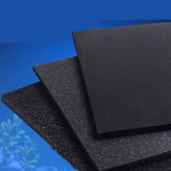 

New Biochemical Cotton Aquarium Fish Tank Pond Sponge Filter Foam Aquatic Terrarium Fish Tank Filter Accessories Black
