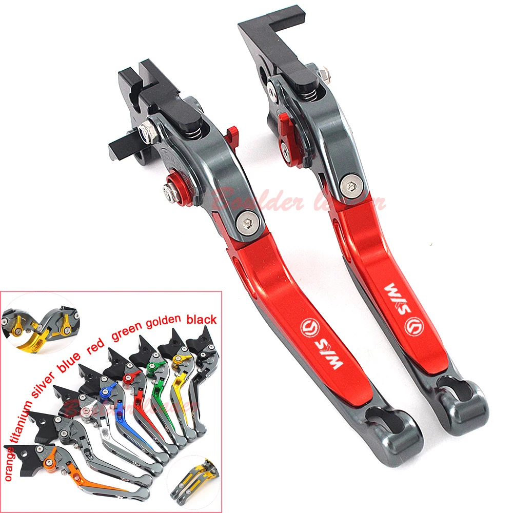 

Motorcycles Accessories CNC Aluminum Adjustable Folding Extendable Brake Clutch Levers For SYM MAXSYM 400i 600i MAX 400 600 MAX