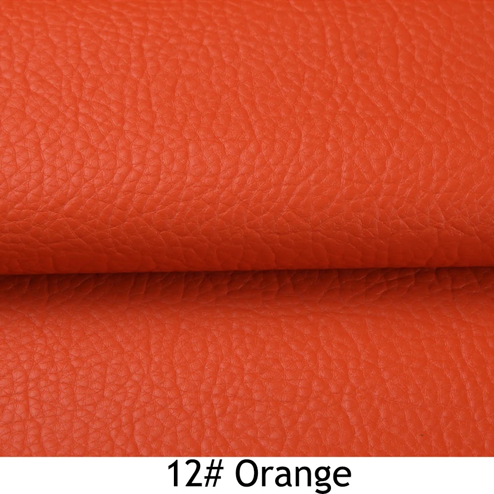 50 см* 138 искусственная кожа личи ткань, кровать мягкая упаковка, украшение стены, кожа, диван искусственная кожа - Цвет: 12 Orange