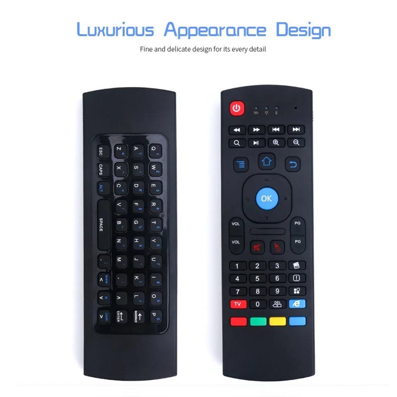 

Wireless Remote Control Qwerty Keyboard for Smart TV Android TV box KODI X For BMC MXQ MX3 M8S+T8 QBox 2.4GHz Fly Air Mouse