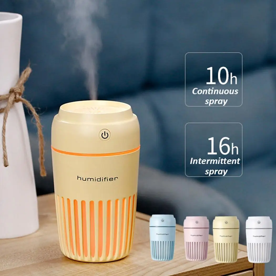 

USB Ultrasonic Humidifier Air Aromatherapy Diffuser with LED Night Light for Home Room Mini Electric Mist Maker Fogger Hot