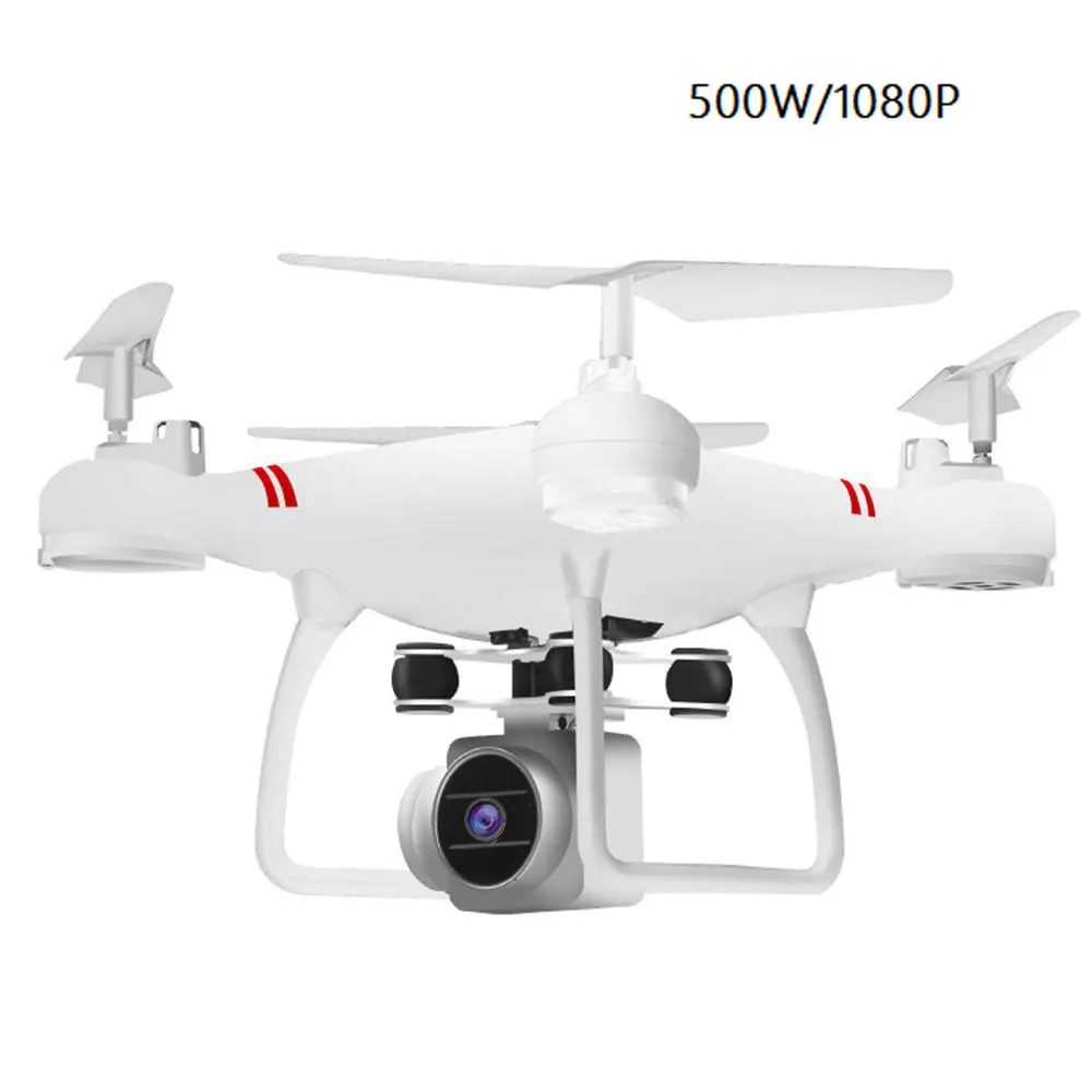 WiFi FPV RC Drone Camera Optical Flow HD Camera Aerial Video RC Recording Aircraft Toys Remote Control Aerial Photography Drone - Цвет: White 500W camera