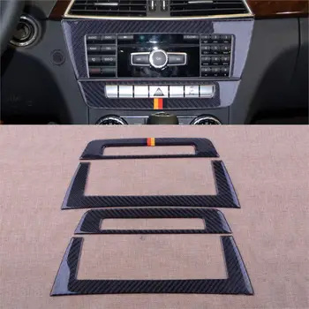 

CITALL 2pcs New Car Central Control CD Panels Cover Trim Frame For Mercedes Benz W204 C220 CDI C200 2010 2011 2012 2013
