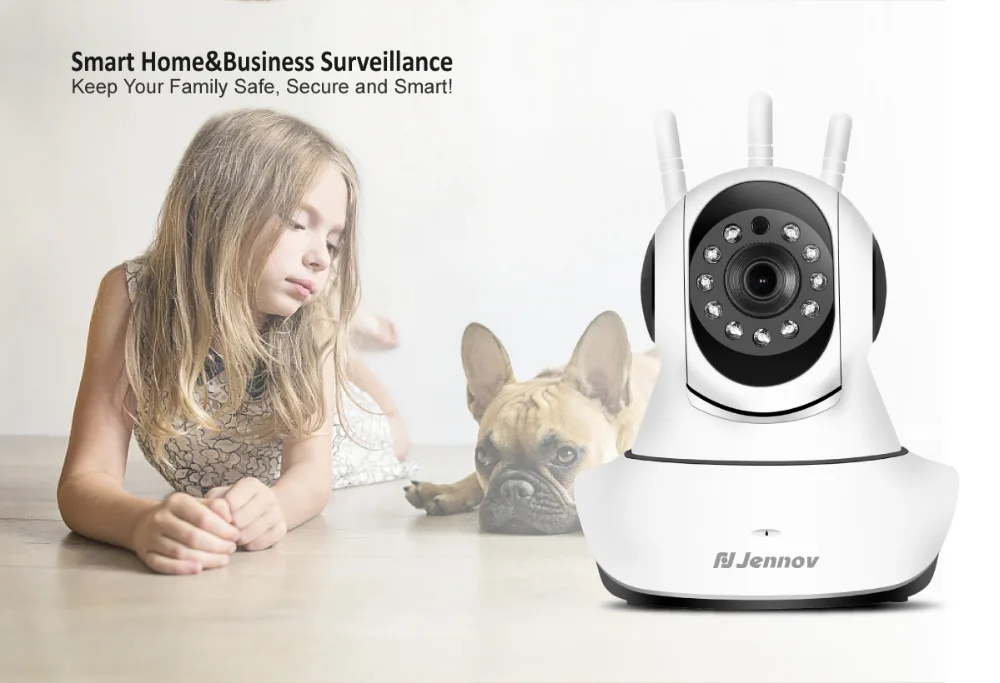 Jennov 1080P 2MP HD PTZ беспроводная домашняя камера видеонаблюдения ip-камера Wi-Fi Pet радионяня аудио P2P ONVIF CCTV