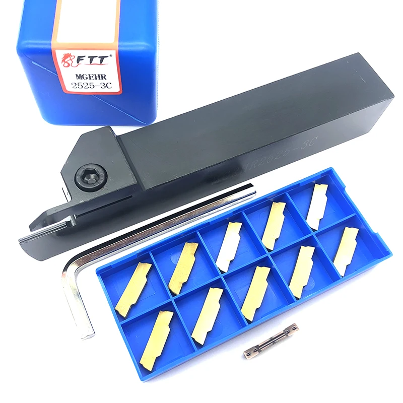 

1PCS MGEHR2525-3 Turning holder +11PCS MGMN300 M parting and grooving turning tools carbide inserts lathe CNC tool