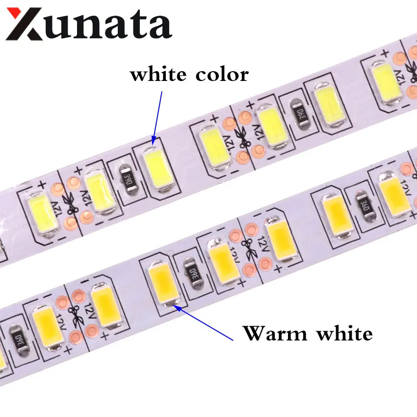 1 м 2 3 4 5 Светодиодная лента SMD 5630 120 светодиодов/м неводонепроницаемая гибкая М 600