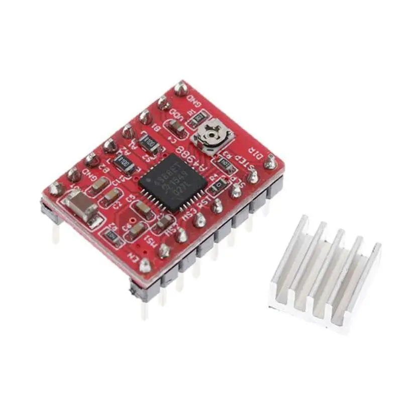 

1pcs Reprap Stepper Driver A4988 Stepper Motor Driver Module with Heatsink