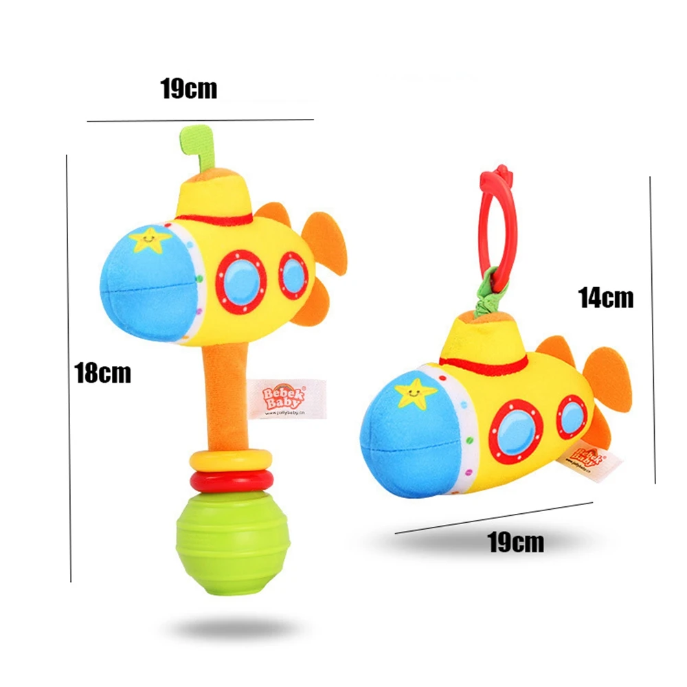 Детские Мультяшные Ручные погремушки, палочки, захватывающая плюшевая игрушка для новорожденных, умиляющий кукольный колокольчик, умные подарки для новорожденных детей