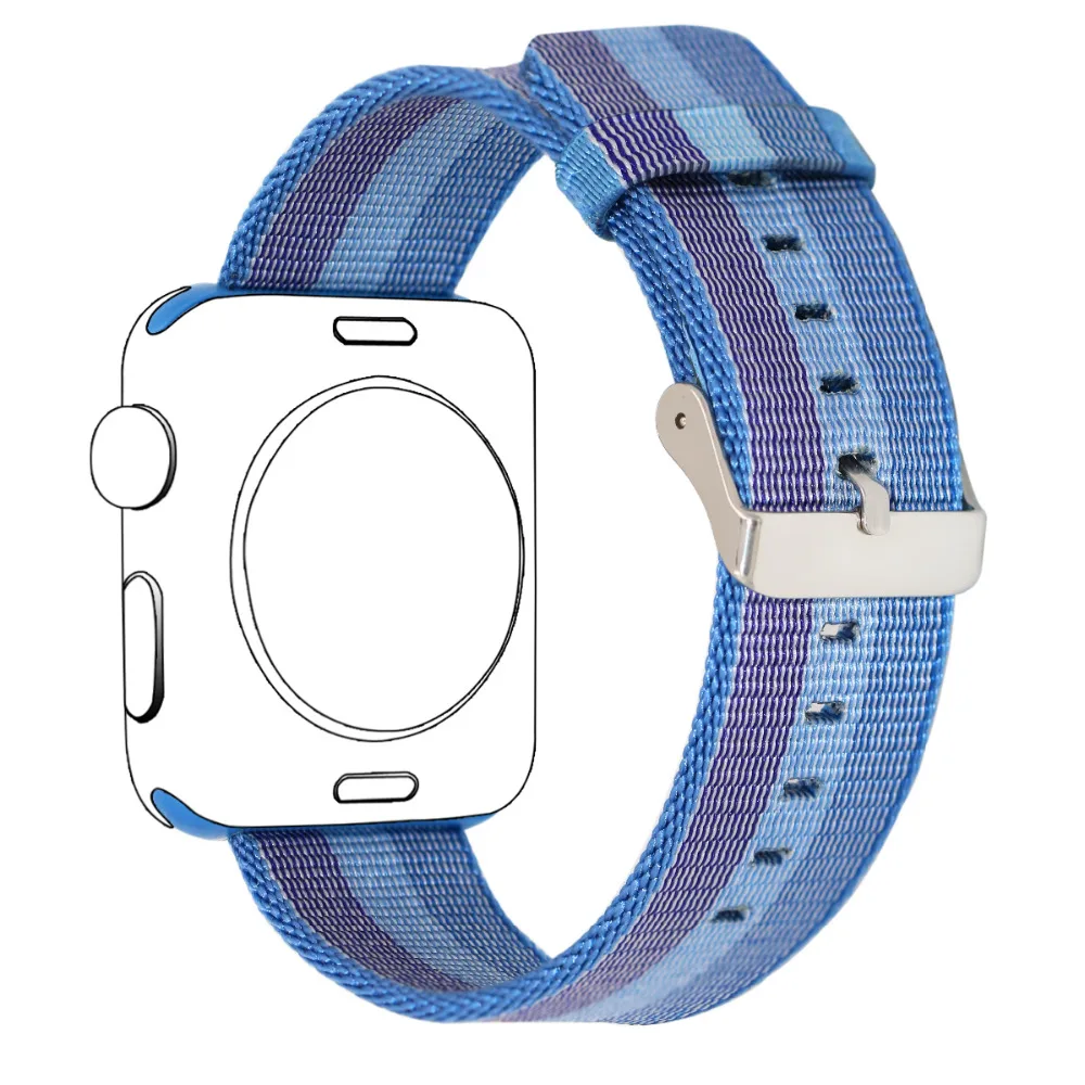 Ремешок nato для apple watch band apple watch 5 4 3 2 1 44 мм/40 мм 42 мм 38 мм iWatch ремешок для часов тканый нейлоновый браслет blet