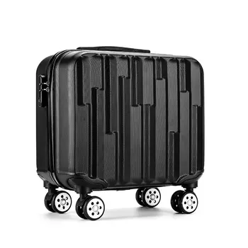 

Fashion 18" Travel Luggage Suitcase Spinner Wheels Boarding Case Trolley Suitcase Wheeled Travel Rolling Luggage Suitcase LGX32