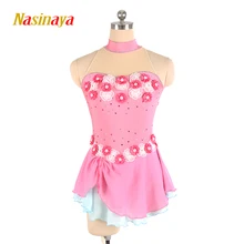 Nasinaya фигурное катание платье заказной конкурс Катание на коньках юбка для девочки Для женщин дети Patinaje гимнастика производительность 235