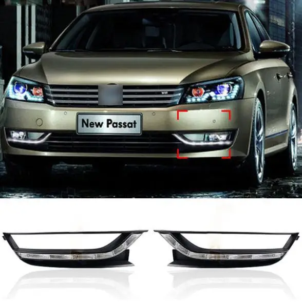 6 Led Car Styling Drl For Volkswagen Vw Passat B7 2011 2012 2013