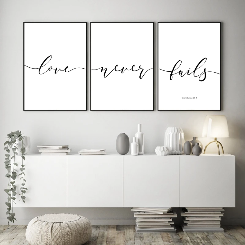 Bible Verses Typography Christian Wall Art Canvas Painting Inspirational  Quotes Posters And Prints Wall Pictures Home Room Decor|Painting &  Calligraphy| - AliExpress