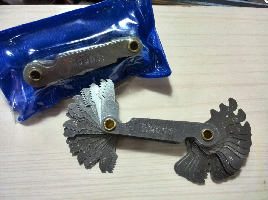 Metric integral Durable 55 60 degree screw radius gauge R gage for degree measure Thread gauge