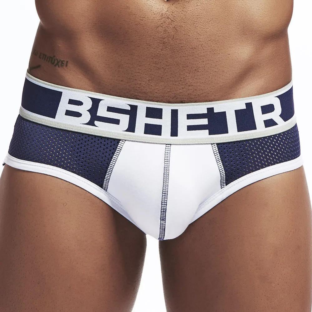 

BSHETR Mesh Hot Men Underwear Cotton Men Briefs Underpants U Convex Pouch Male Underwear Gay silp Panties Sexy Underwear Briefs