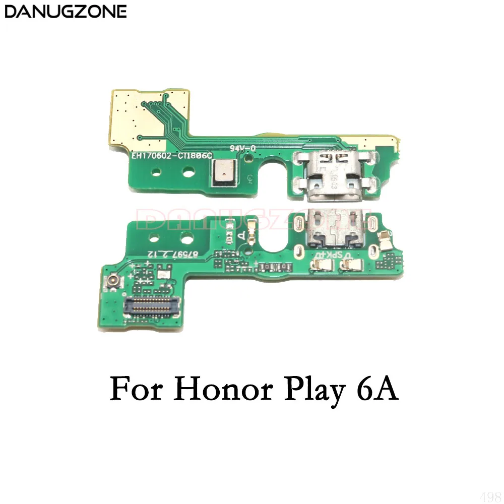 20 шт./лот для huawei Honor Play 6 6A 6X usb Зарядка Док-станция Разъем Порт Разъем плата зарядки гибкий кабель - Цвет: For Honor Play 6A