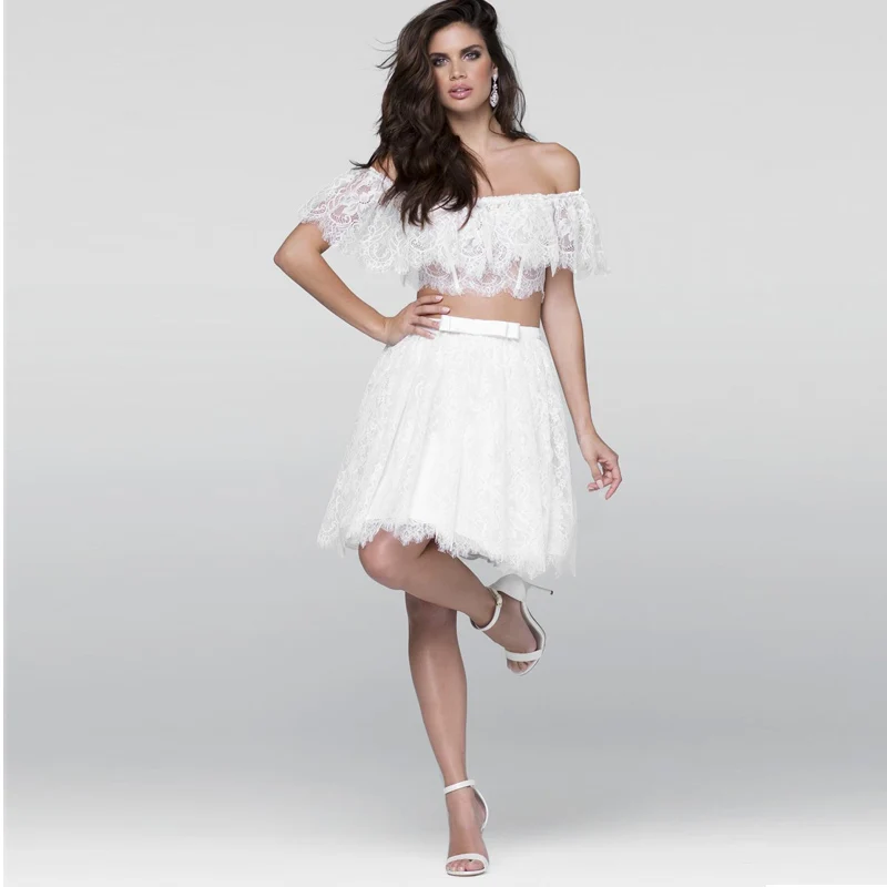 font b Cute b font font b White b font Lace Homecoming font b Dresses