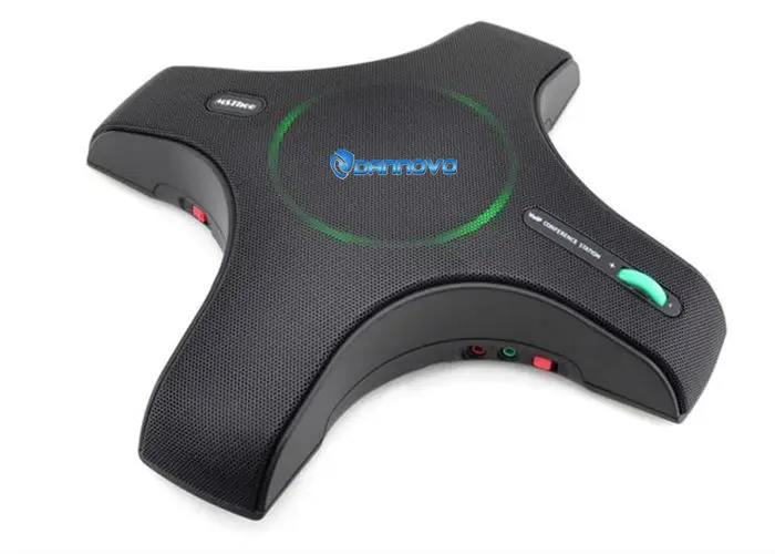 DANNOVO USB الميكروفون متعدد الاتجاهات 360 درجة بيك اب ، مكبر صوت مدمج ، التوصيل والتشغيل ، ويندوز ، ماك ، سكايب ، Lync ، MSN