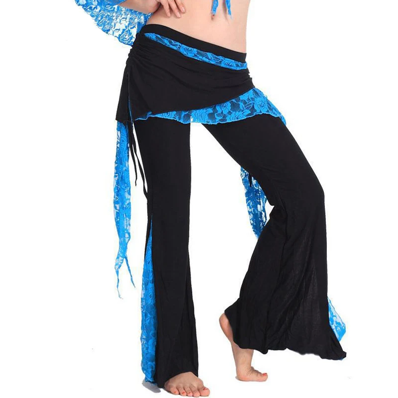 Племенной танец живота тренировочные брюки для женщин танец живота Кружевной Костюм брюки 9 цветов