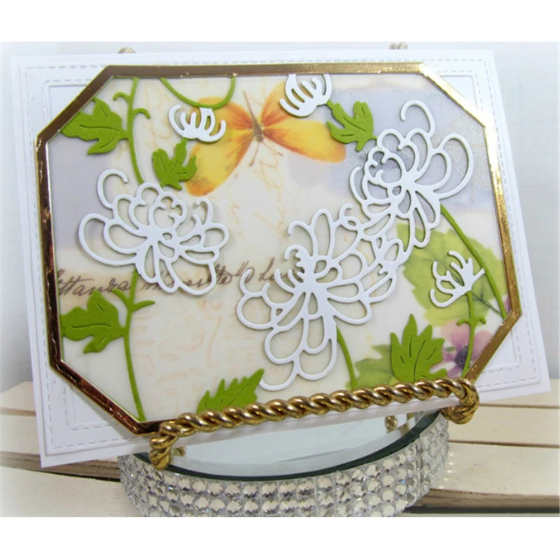 

Eastshape Lace Flower Chrysanthemum Metal Cutting Dies for DIY Scrapbooking Frame Photo Album Embossing Paper Crafts New 2019