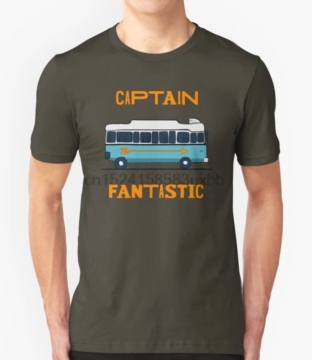 

Printed Men T Shirt Cotton O-Neck tshirts captain fantastic bus Short-Sleeve Women T-Shirt