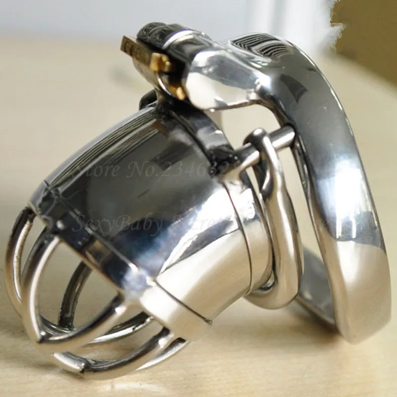 Male Chastity Device with Anti-Shedding Ring,Penis Rings,Cock Cage,Penis Lock,Stainless Steel Chastity Belt,BDSM Sex Toy For Men