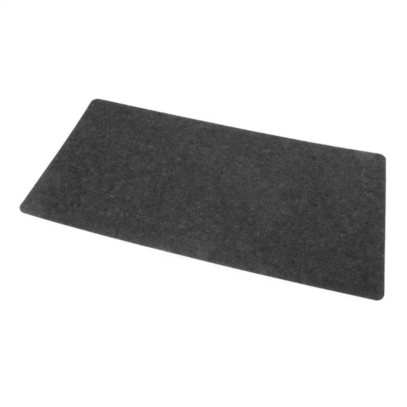Простой войлочный тканевый коврик для мыши, подушечка для клавиатуры, коврик для офиса, домашнего стола, коврик для мыши, принадлежности 630x325x2 мм, большой размер, черный/темно-серый