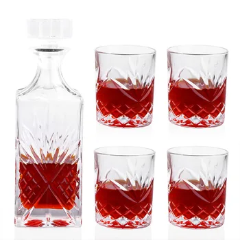 

700ML High-end Whiskey Decanter Whiskey Glass Lead-Free for Wine Whiskey Liquor Drink for Home Bar Party Wedding Wine Bottle