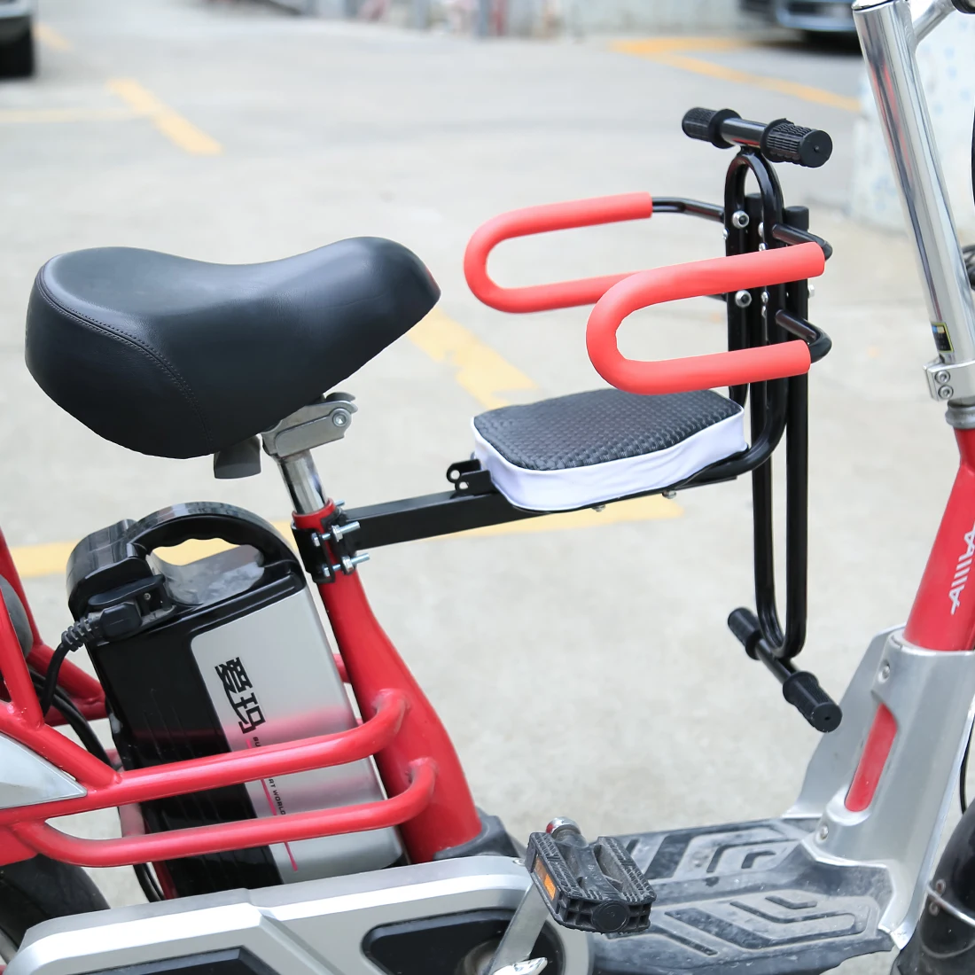 Электрический велосипед Детское Кресло велосипед переднее безопасное седло с подлокотником защита бар педали велосипедные аксессуары для ниже 7
