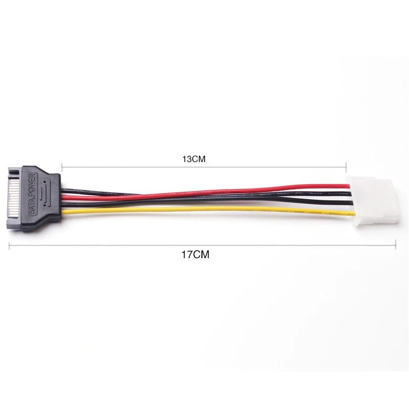 Новый 15 контактный переходник SATA папа Molex IDE 4 Женский удлинитель Кабель питания