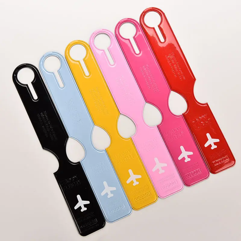 1PC Soft Fashionable Luggage Tag Easily Identify For Travelling PVC  Suitcase Label ID/Address Write Travel Accessories  6Colors