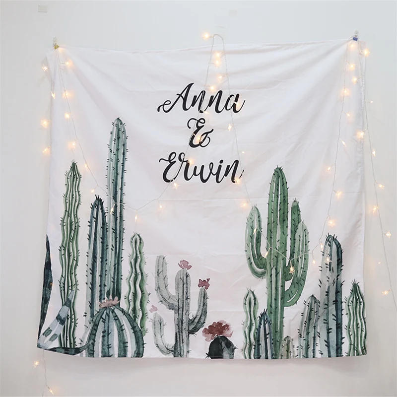 

Cactus Style Wall Tapestry Bohemian Wall Hanging Christmas Farmhouse Home Decor Wall Tapestry Drop Ship