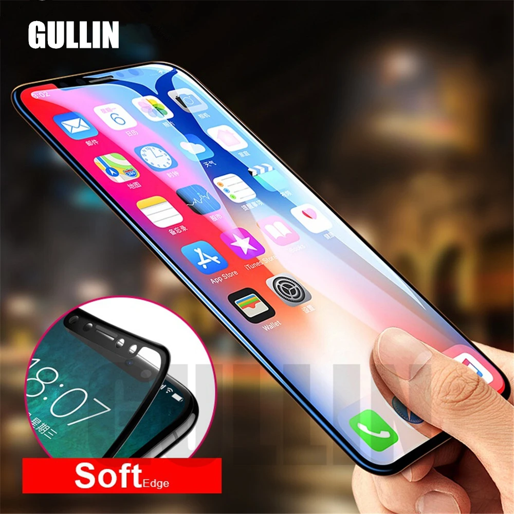 3D полное покрытие Настоящее Закаленное стекло для iPhone 8 7 6s Plus Защита экрана X 6 s
